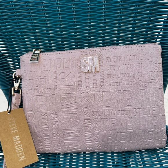 Steve Madden light Pink Clutch Logo Bag - Picture 2 of 8
